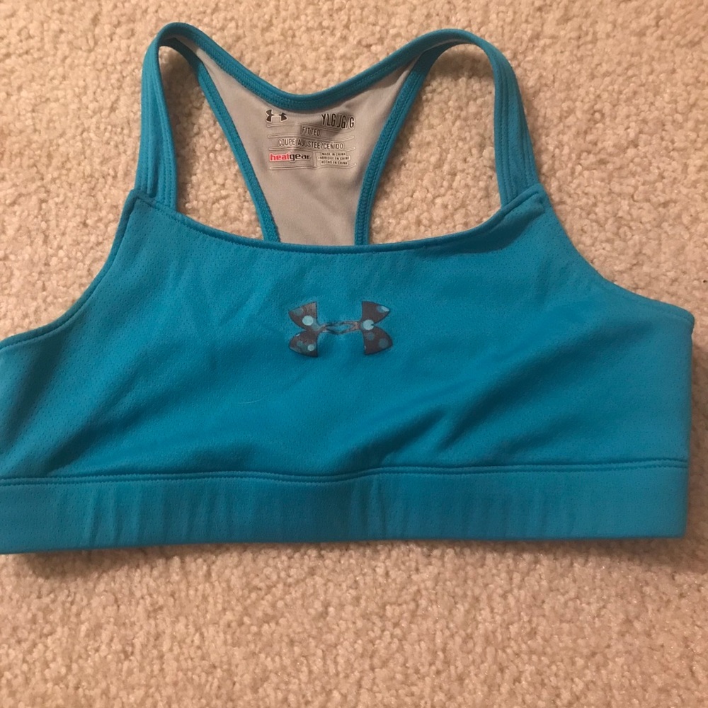 Under armour blue sports bra